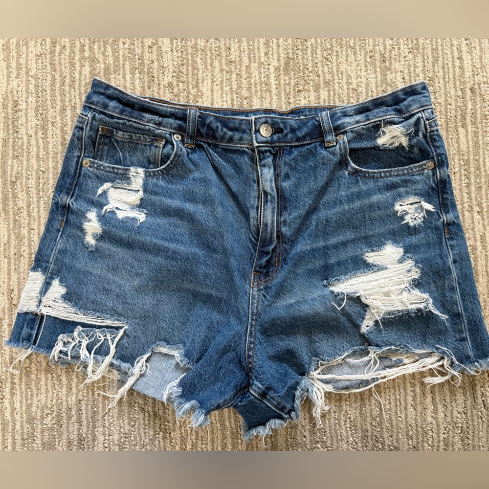 Distressed Denim Shorts American Eagle